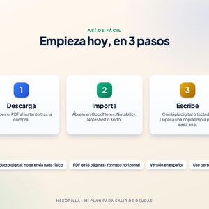 Debt Relief Planner in Spanish | Snowball and Avalanche | GoodNotes Digital Tracker image 7