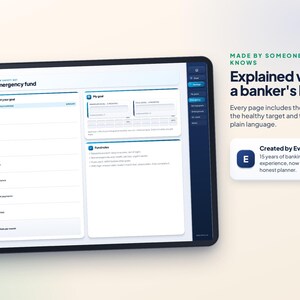 Digital Savings Planner for GoodNotes | Emergency Fund, Savings Goals and 52 Week Challenge image 6