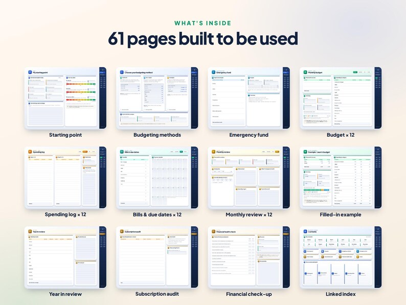 Monthly Budget Planner for GoodNotes | Expense and Bill Tracker | Undated Digital Finance Planner image 2