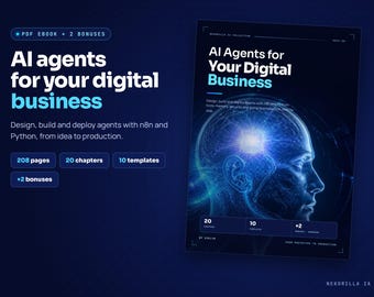 AI Agents for Your Digital Business | PDF Ebook in English + 10 Templates | Build and Deploy Agents with n8n and Python