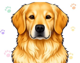 Kompletny przewodnik po golden retrieverach w formacie PDF | E-book o pielęgnacji psów | Planer do druku | Natychmiastowe pobranie cyfrowe