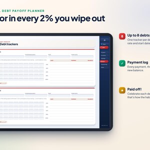 Debt Payoff Planner for GoodNotes | Snowball and Avalanche Method | Digital Debt Tracker imagen 4