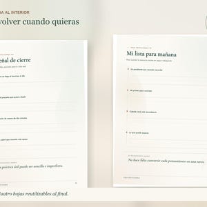 Mental Load Journal in Spanish | When My Mind Won't Stop | Guided Self-Care Journal | Printable and Digital PDF image 5