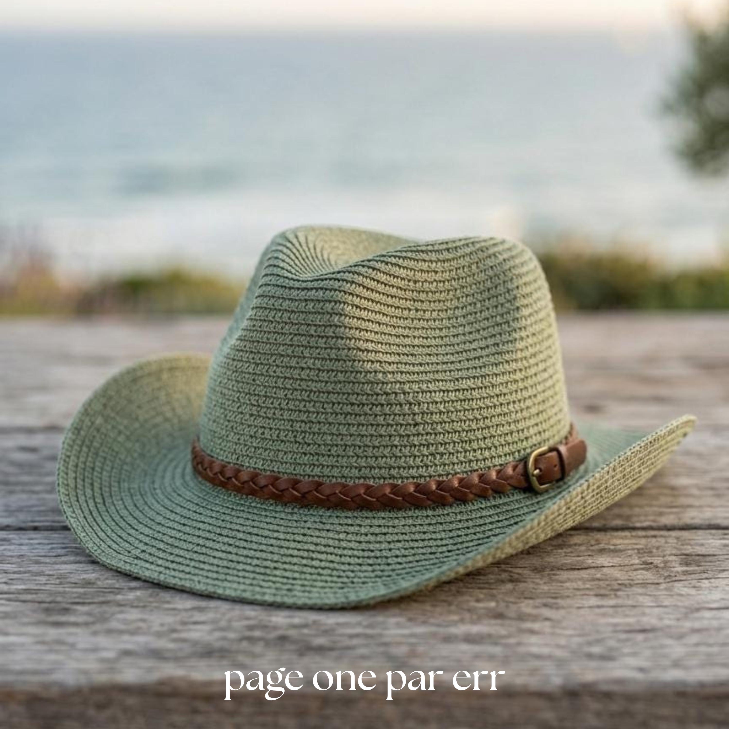40 Unique Crochet Hats That Are Sure To Amaze You! 33 Western Sage Sun Hat Pattern