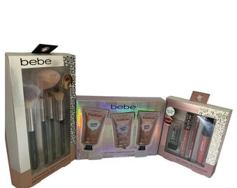 bebe 5 essential brush & blender set/ 3 hand cream collection/ 4 iconic lip collection