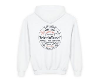 Felpa con cappuccio per bambini "Credi in te stesso"