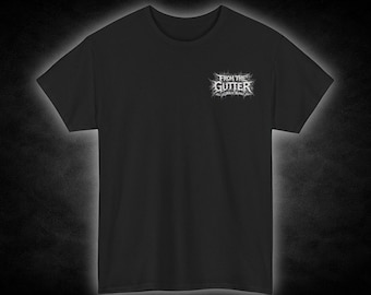 From the Gutter Graphic Tee | Grunge Logo Chest Print