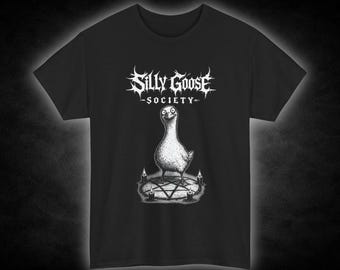 Silly Goose Society illustration T-Shirt | gothic design