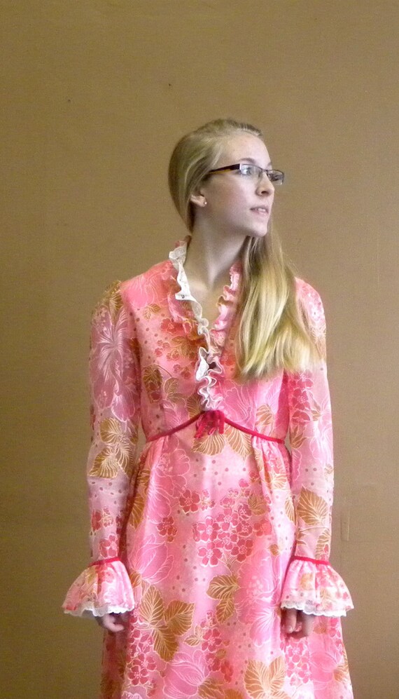Bright Pink Floral Maxi Dress