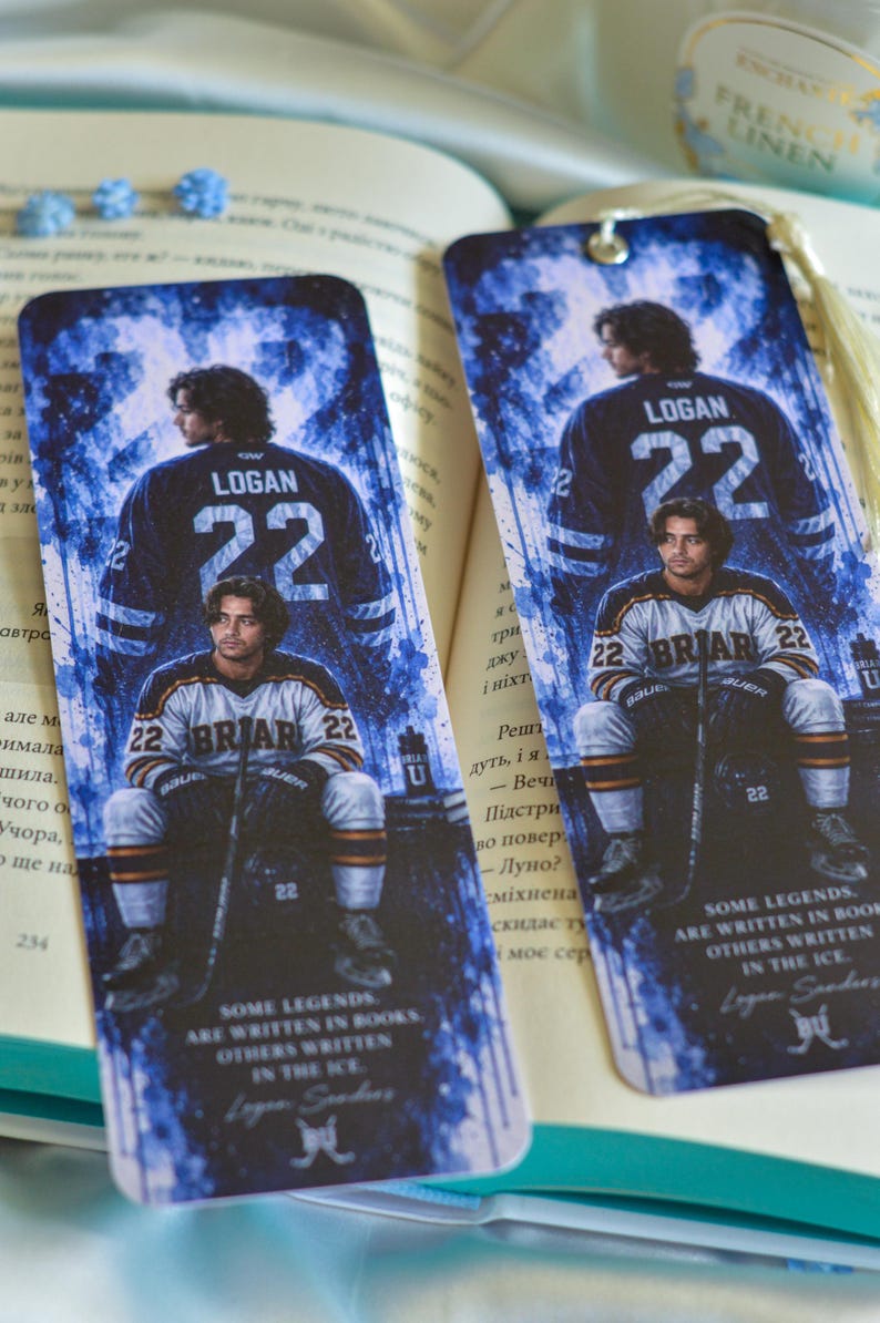 Briar U Hockey Romance Bookmarks | Logan, Graham, Dean, Tucker Inspired ...