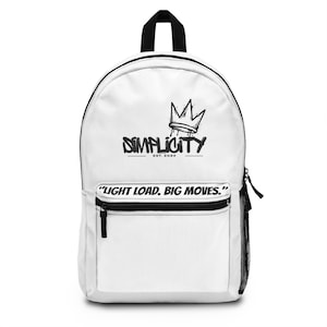 Simplicity Crown Logo Ryggsäck | "Lätt belastning. Stora rörelser." Streetwear Pack