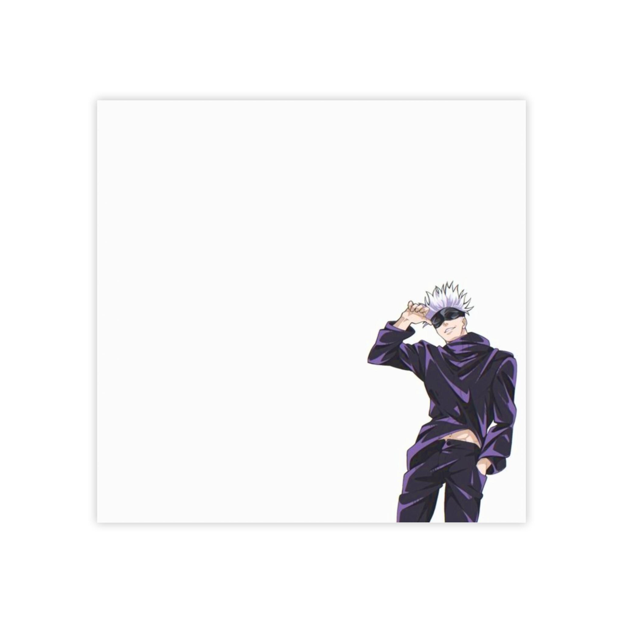 Jujutsu Kaisen Satoru Gojo Anime Charakter Sticky Notes | Quadratischer ...