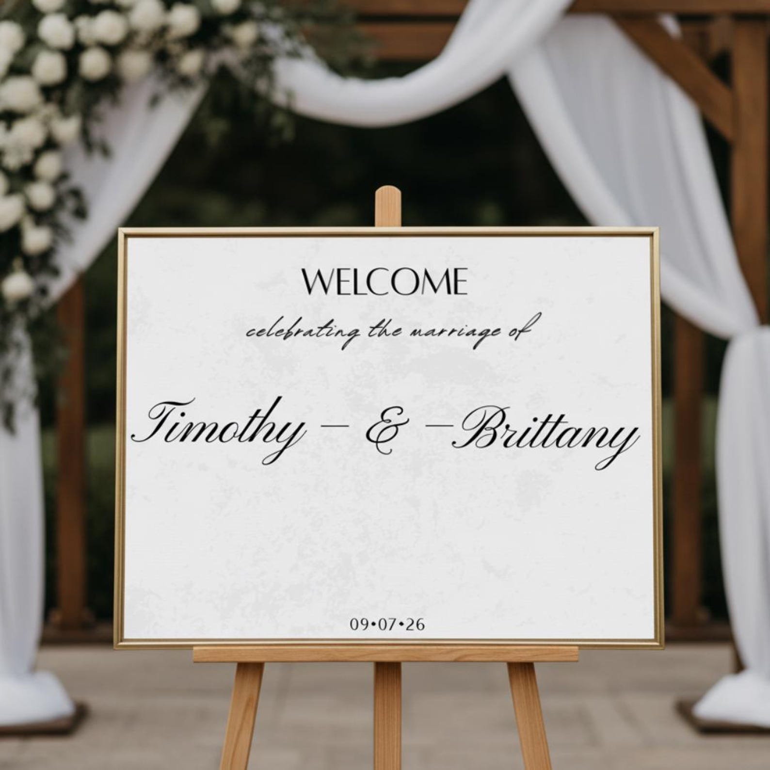 Editable Wedding Welcome Sign Template, Minimalist Wedding Sign ...