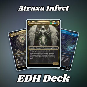 Atraxa Infect Proxy Bracket 3  Deck 100 Cards + Tokens | Full Commander EDH Deck
