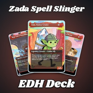Goblin Deck: Zada Spell Slinger Proxy EDH with 100 Cards