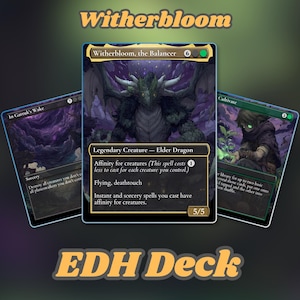 Mazo EDH Witherbloom / Proxy de Commander Golgari de 100 cartas con fichas