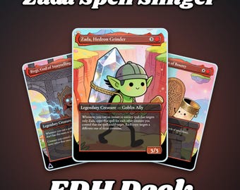 Zada Spell Slinger Upgraded Goblin Storm Proxy Deck Bracket 3  100 Cards + Tokens | Full Commander EDH Deck