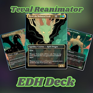 Teval Reanimator Proxy Commander Deck | 100 Karten + Spielsteine für EDH