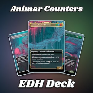 Deck Animar EDH avec cartes proxy, Commander 100 cartes + jetons