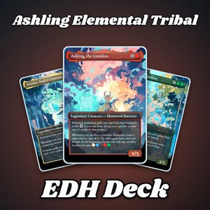 EDH Proxy Deck: Ashling Elemental Tribal 100 Cards + Tokens | Full Commander