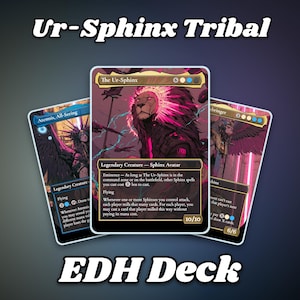 UR-Sphinx Sphinx Tribal Commander Proxy Deck, 109-Card | MTG EDH