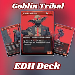 Goblin-Stammes-Proxy-Deck | Krenko, Mob-Boss EDH mit 100 Karten