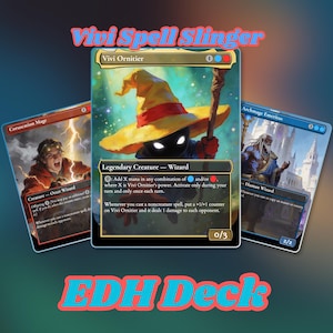 Deck Commander Vivi Lanceur de Sorts, deck EDH Proxy de 100 cartes avec jetons