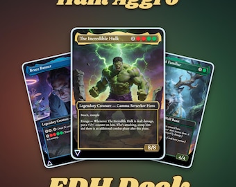 Hulk Aggro Tribal Proxy Deck 100 Cards + Tokens | Full Commander EDH Deck
