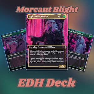 Morcant Blight Commander Proxy Deck, 108 Cards with Custom AI Art
