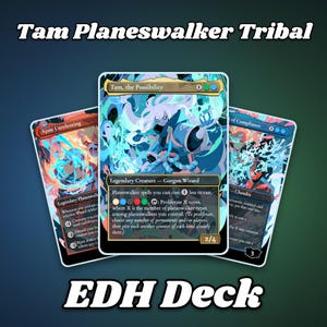 Commander Proxy Deck, 100-Card Planeswalker Tribal EDH, Magic The Gathering