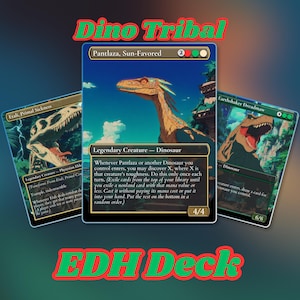 Dinosaur Tribal Deck, Pantlaza Commander Proxy with 100 Cards