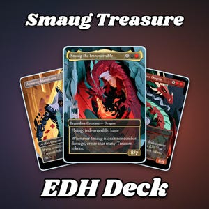 Smaug Commander Deck, 108-korts skattoffer-ombud, drakredo