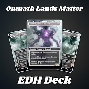 Commander Proxy Deck, 100 Cards for Omnath Lands Matter EDH