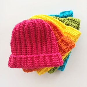 Crochet Pattern - Spring Beanie - 8 Sizes, Perfect for Mommy and Me ...