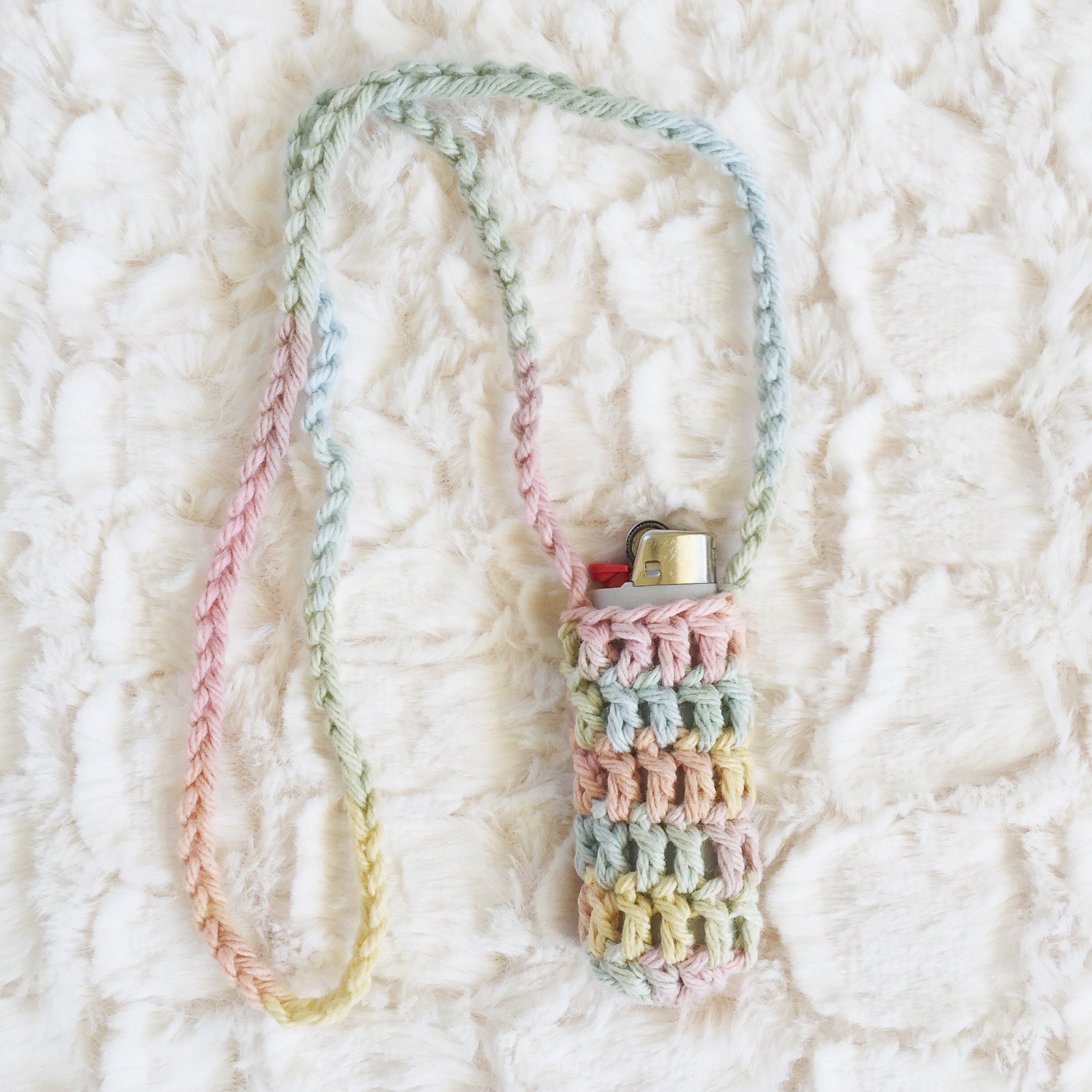 Crochet Pattern Mushroom Lighter Holder Easy Beginner Etsy