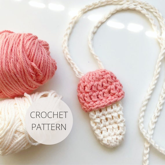 Crochet Pattern - Mushroom Lighter Holder - Easy, Beginner Pattern - Crochet Gifts - PDF Instant Download - Noelebelle DIY