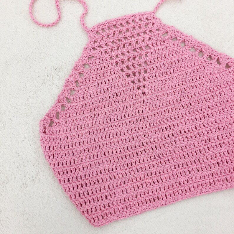 Crochet Pattern Rainbow Halter Top Easy Beginner Pattern Etsy