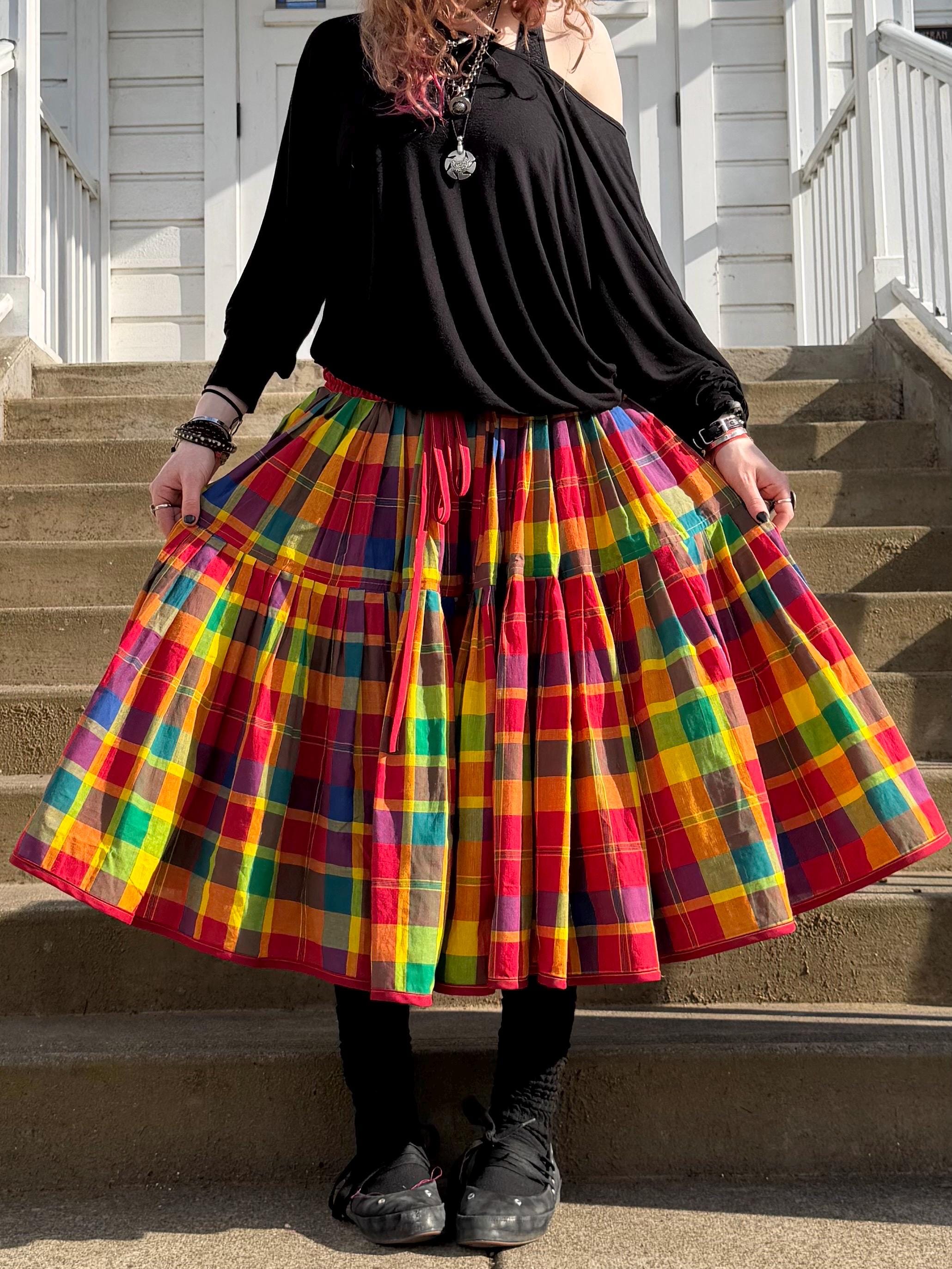 Block Print Midi Skirt - Etsy