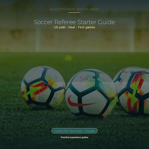 Hur man blir fotbollsdomare | PDF-guide för nybörjare i USA:s fotbollsförberedande program, USSF Pathway, utrustning, tips för matchdagar