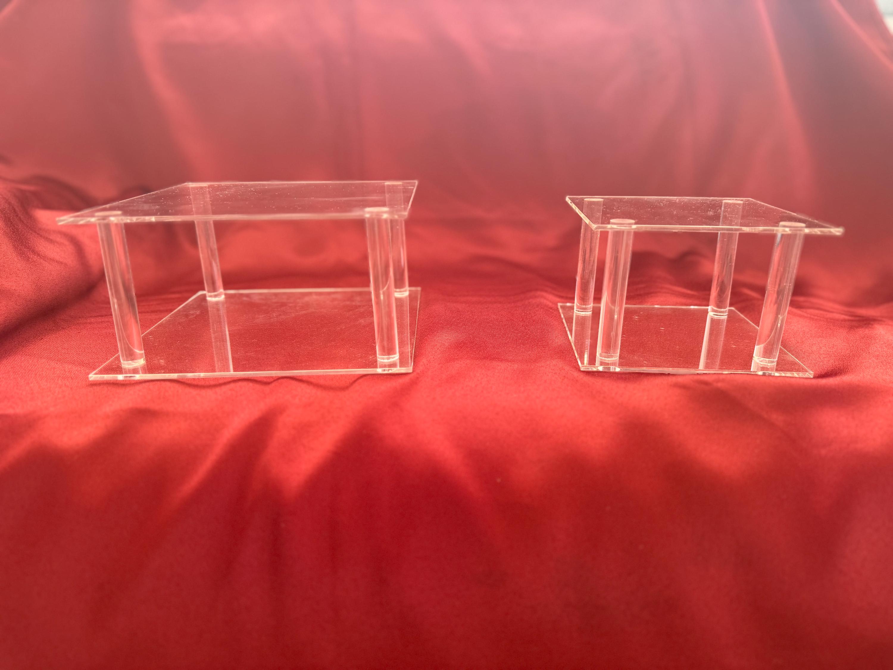Square Acrylic Cake Dividers Stand - Set of 2 - 5” & 7” - Etsy