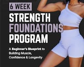 Beginner Workout Plan for Women | 6 Week Strength Training Program | Gym Workout Guide PDF