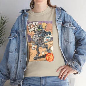 Vintage Star Wars The Mandalorian And Grogu Shirt, Grogu Bounty Hunter Shirt, 90s Style Star Wars Shirt, Baby Yoda Tee, Mandalorian Shirt image 13