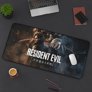 RE9 Leon & Claire Desk Mat |  gaming mousepad
