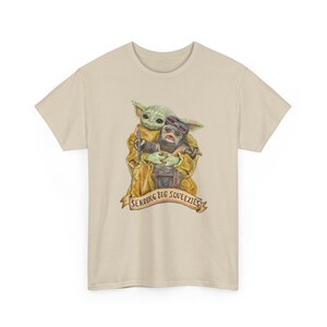 Vintage Star Wars The Mandalorian And Grogu Shirt, Grogu Bounty Hunter Shirt, 90s Style Star Wars Shirt, Baby Yoda Tee, Mandalorian Shirt image 2