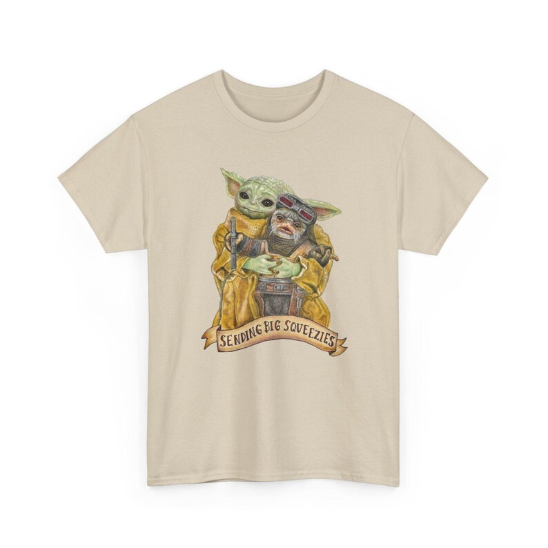 Vintage Star Wars The Mandalorian And Grogu Shirt, Grogu Bounty Hunter Shirt, 90s Style Star Wars Shirt, Baby Yoda Tee, Mandalorian Shirt image 2