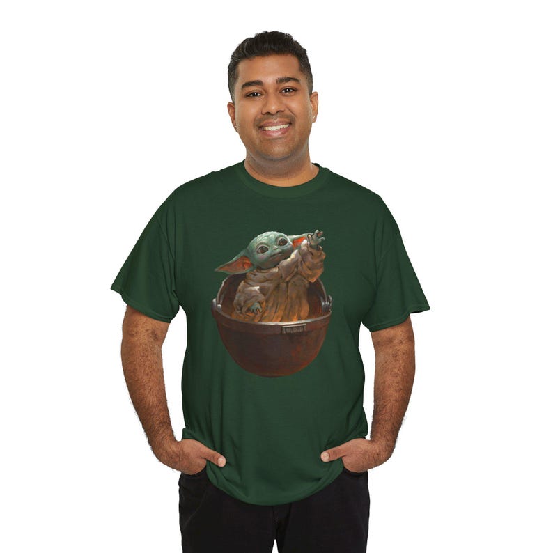 Vintage Star Wars The Mandalorian And Grogu Shirt, Grogu Bounty Hunter Shirt, 90s Style Star Wars Shirt, Baby Yoda Tee, Mandalorian Shirt image 10