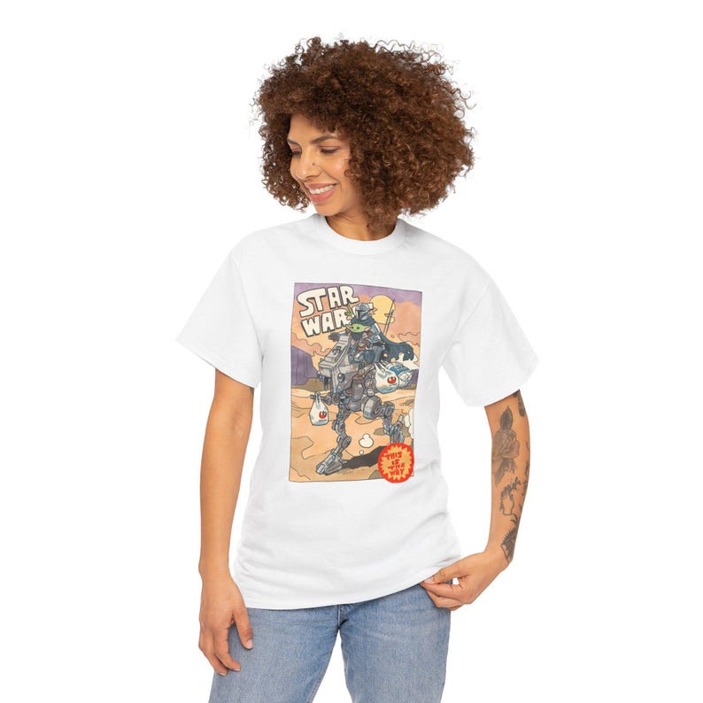 Vintage Star Wars The Mandalorian And Grogu Shirt, Grogu Bounty Hunter Shirt, 90s Style Star Wars Shirt, Baby Yoda Tee, Mandalorian Shirt image 11
