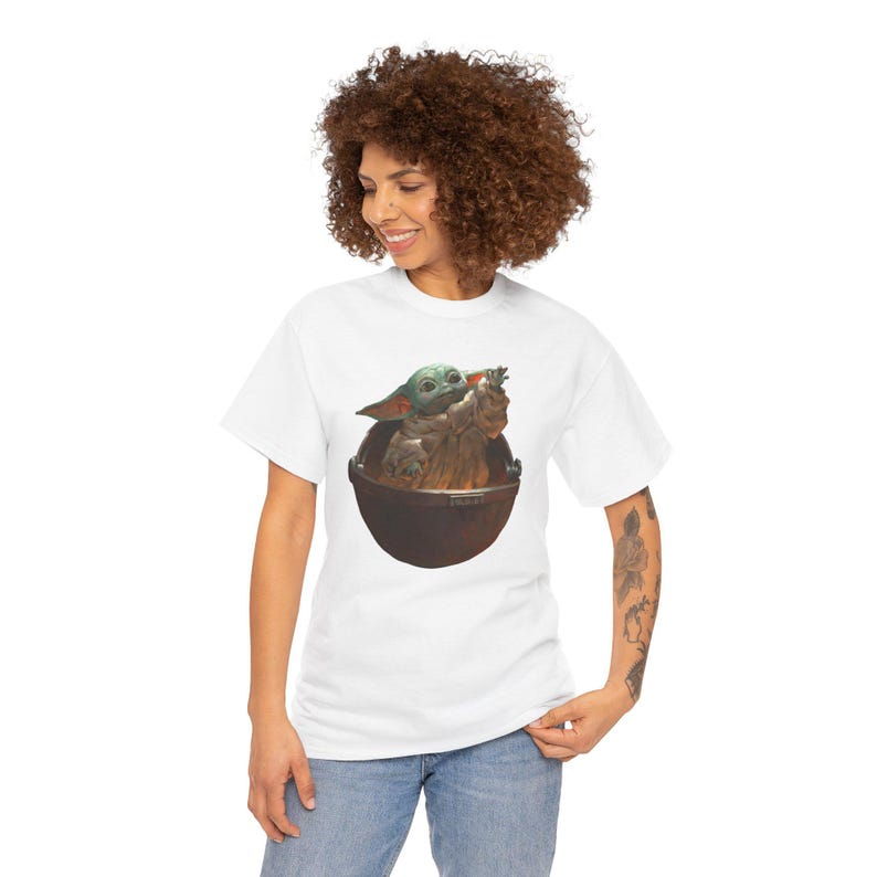Vintage Star Wars The Mandalorian And Grogu Shirt, Grogu Bounty Hunter Shirt, 90s Style Star Wars Shirt, Baby Yoda Tee, Mandalorian Shirt image 11