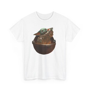 Vintage Star Wars The Mandalorian And Grogu Shirt, Grogu Bounty Hunter Shirt, 90s Style Star Wars Shirt, Baby Yoda Tee, Mandalorian Shirt image 4
