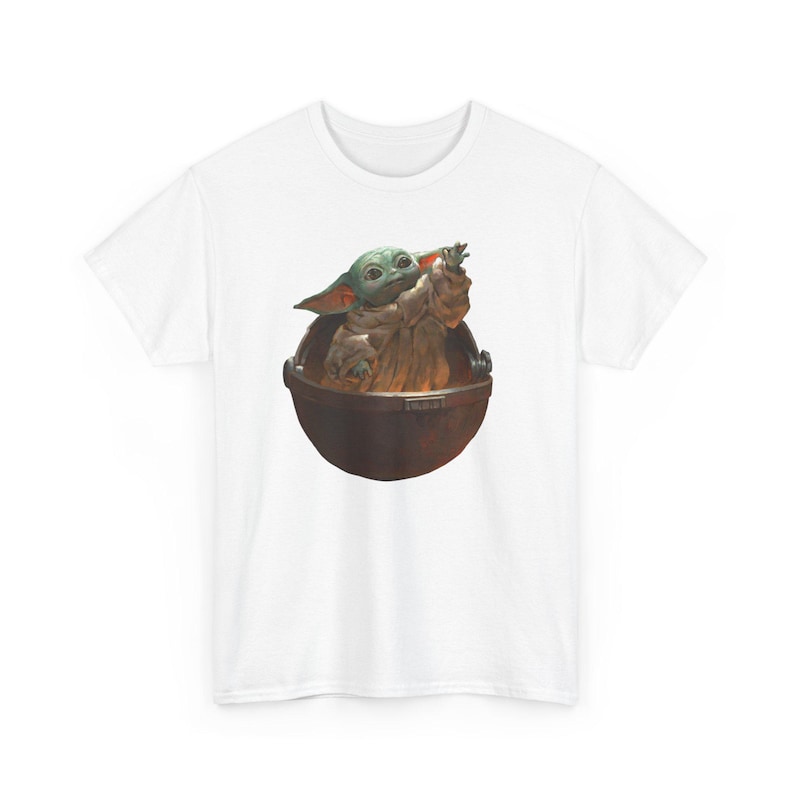 Vintage Star Wars The Mandalorian And Grogu Shirt, Grogu Bounty Hunter Shirt, 90s Style Star Wars Shirt, Baby Yoda Tee, Mandalorian Shirt image 4